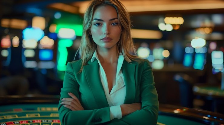 Panggung taruhan online a11 bernuansa neon